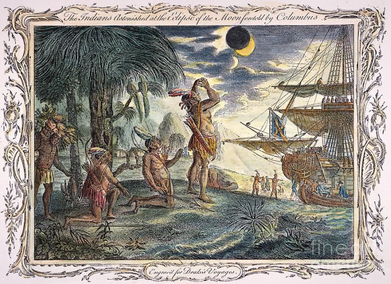 Gerhana Bulan Selamatkan Christopher Colombus dari Kelaparan