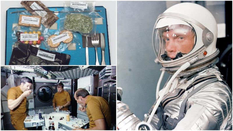 John Glenn, Manusia Pertama yang Makan di Luar Angkasa