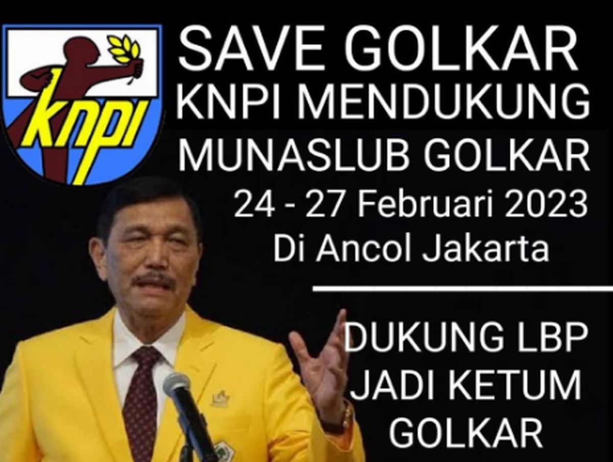kemunculan-poster-dukung-munaslub-golkar-yang-dianggap-untuk-adu-domba-luhut-knpi