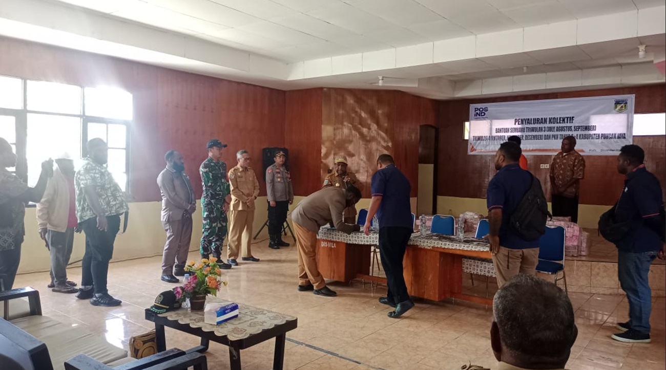 Rawan OPM, Kodim 1714 Kawal Penyaluran BLT di Puncak Jaya