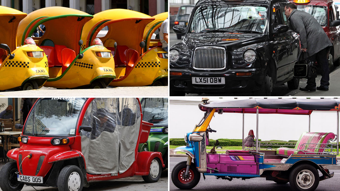 Aneka Bentuk Taksi di Berbagai Negara