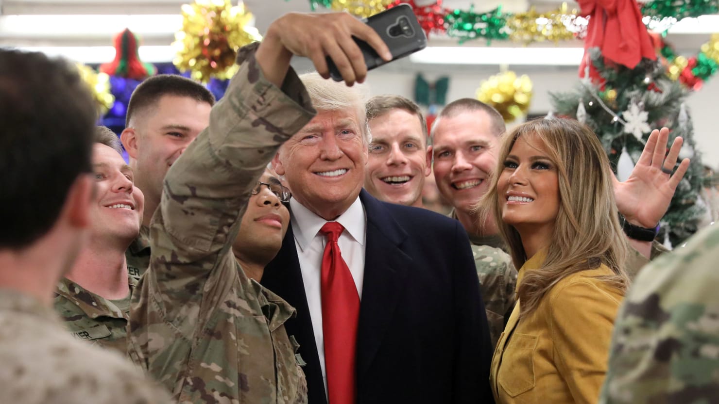 Trump to Troops in Iraq: ‘We’re No Longer the Suckers, Folks’