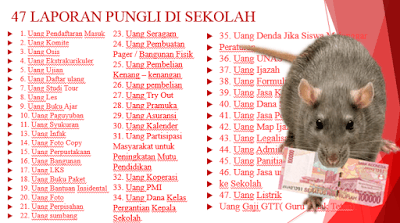 Ini Lah Bentuk Tarikan di Sekolah yang Termasuk Pungli