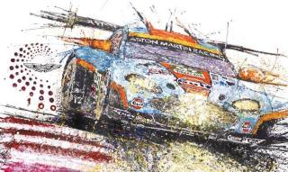 Menakjubkan! Lukisan ini dibuat pakai mainan mobil remot kontrol