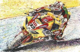 Menakjubkan! Lukisan ini dibuat pakai mainan mobil remot kontrol