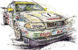 Menakjubkan! Lukisan ini dibuat pakai mainan mobil remot kontrol