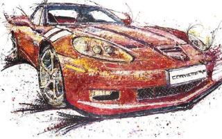 Menakjubkan! Lukisan ini dibuat pakai mainan mobil remot kontrol