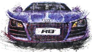 Menakjubkan! Lukisan ini dibuat pakai mainan mobil remot kontrol