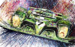 Menakjubkan! Lukisan ini dibuat pakai mainan mobil remot kontrol