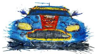 Menakjubkan! Lukisan ini dibuat pakai mainan mobil remot kontrol