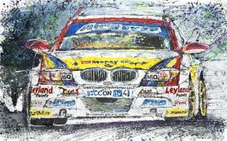 Menakjubkan! Lukisan ini dibuat pakai mainan mobil remot kontrol