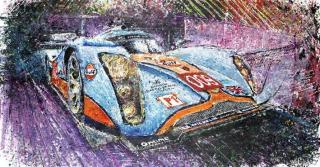 Menakjubkan! Lukisan ini dibuat pakai mainan mobil remot kontrol