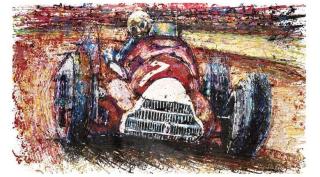 Menakjubkan! Lukisan ini dibuat pakai mainan mobil remot kontrol