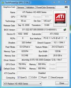 VGA PCI-E Digital Alliance ATI Radeon HD 4670 512MB GDDR4 128Bit