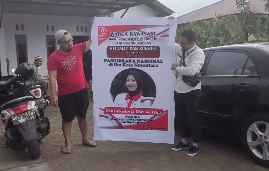Orang Tua Paskibraka Terkejut Melihat Anaknya Melepas Hijab Saat Pengukuhan di IKN