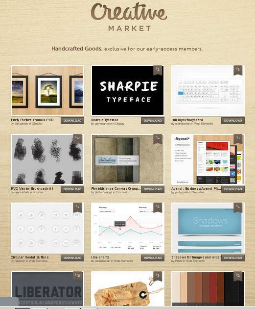 &#91;Share&#93; creativemarket.com, market place baru gan!