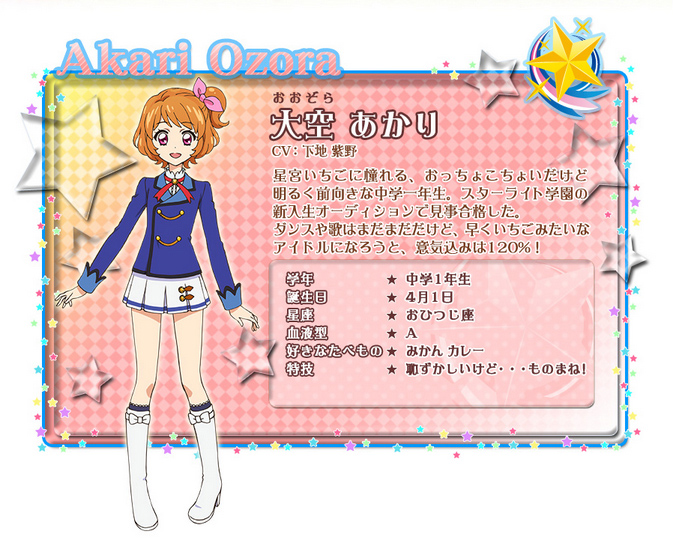 Aikatsu Character - Ichigo Hoshimiya