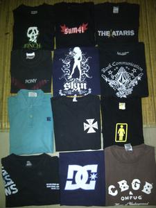 wts kaos,band ori CBGB,DC,Vans,Girl Skate,Chopper,Volcom,Skin Industrie,Pony,ataris