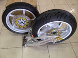Velg racing + Swing Arm Delkevic Ninja 250/F.I & variasi ninja R/RR/NEW RR /N250/FI