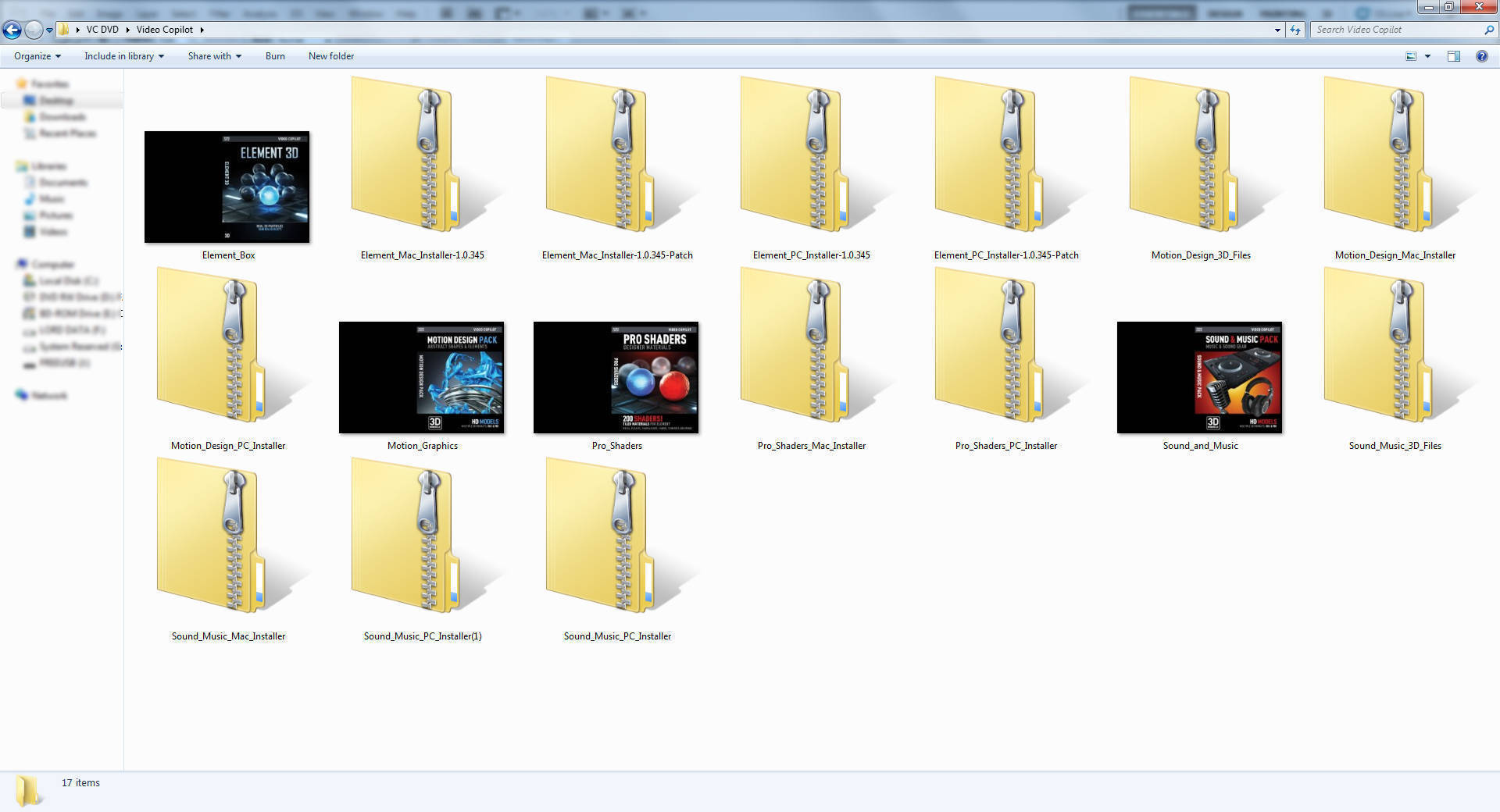++VideoCopilot Elemet 3D Bundling++