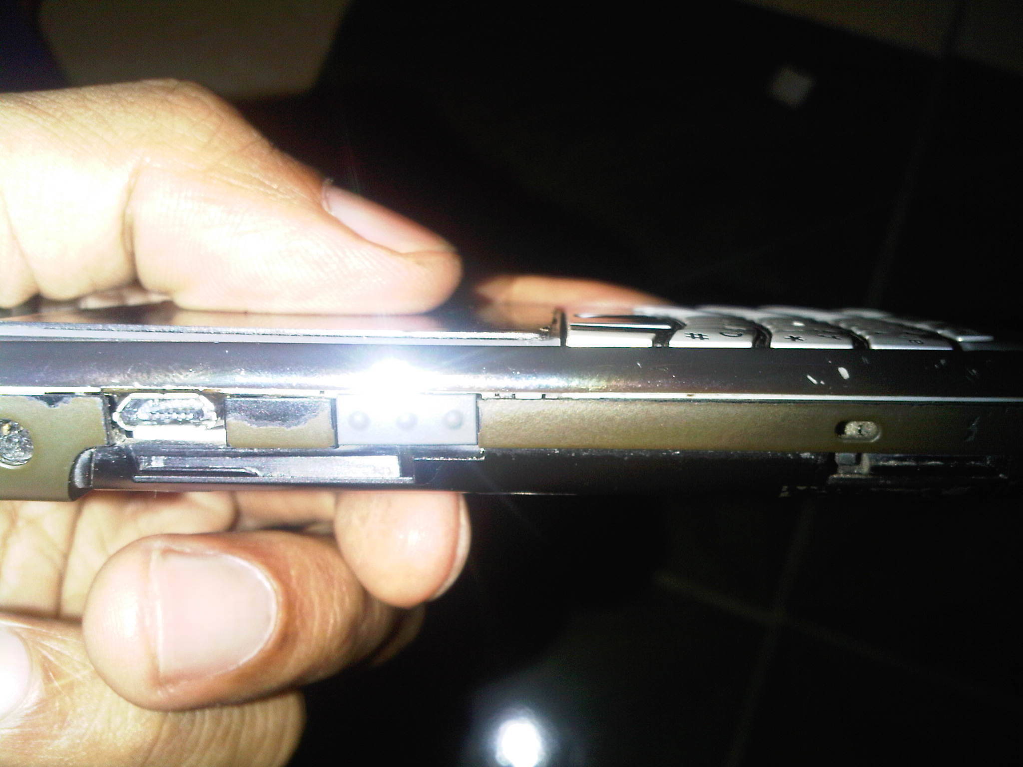blackberry onyx 1 lcd blank apa adanya