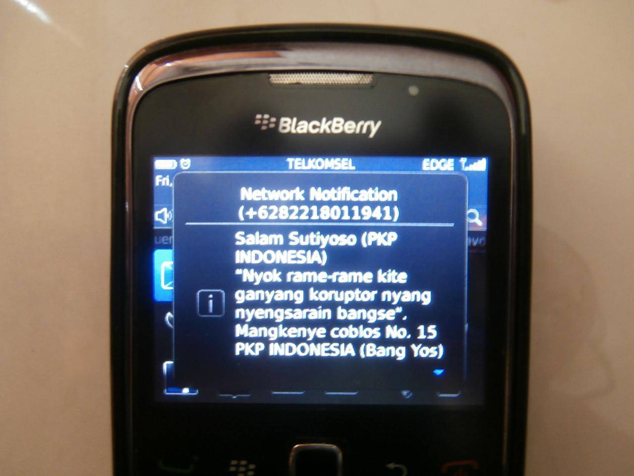 Bukti Capres Sutiyoso PKPI Spam Kampanye