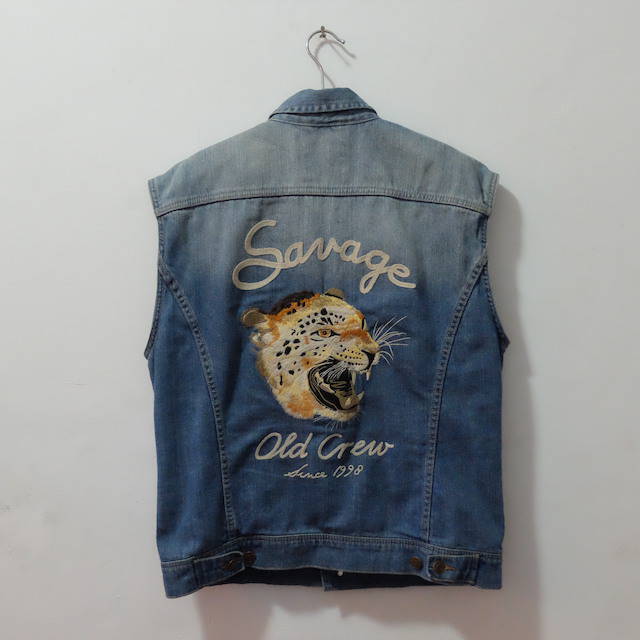 Denim Vest BERSHKA like new ! for motorcycle kustom kulture BANDUNG
