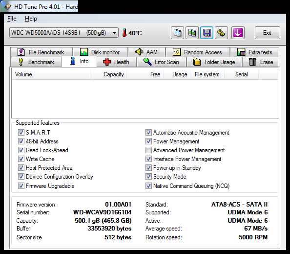HDD WDC 500 GB + PS3 Games Update