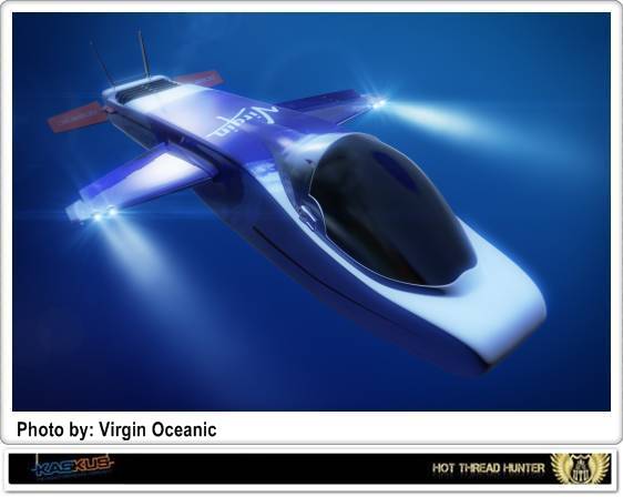 Virgin&#039;s Deep Flight Challenger, Kapal Selam Berawak yg Bisa Mencapai Laut Terdalam