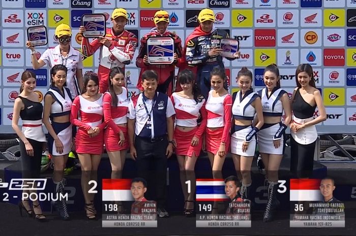 Mantap! Dua Pembalap Indonesia Isi Dua Podium di Race 2 AP250 ARRC 2019