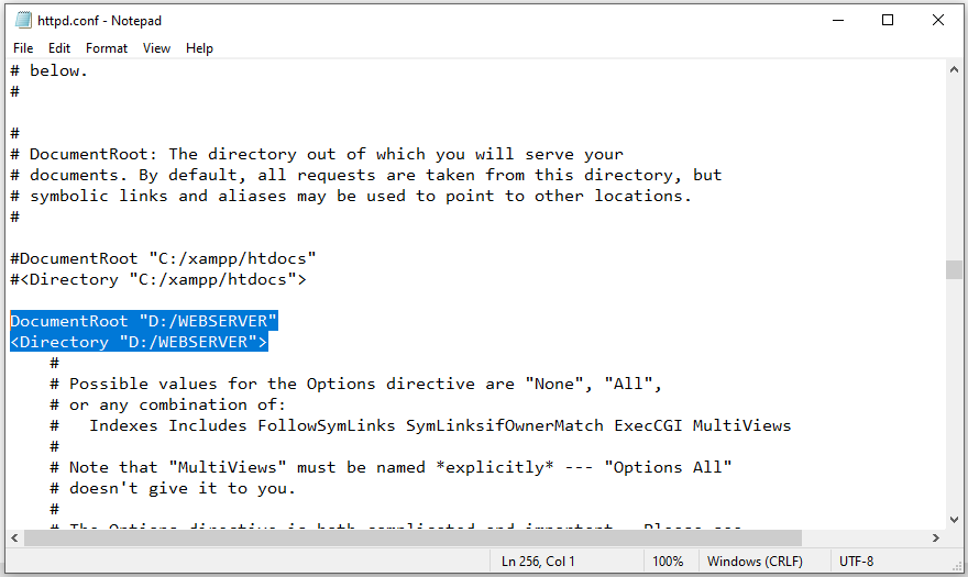 Cara Mengganti atau Memindah Folder Root Apache Server