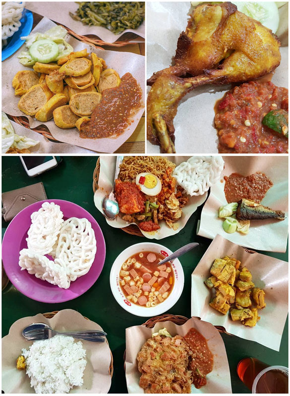 Perpaduan daging ham dan sambel yang lezat: Depot Ai Doho (non halal)