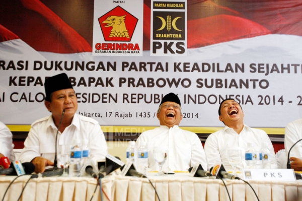 Prabowo Tertawa Dengar Taufik Ngaku Jadi Wagub DKI Jakarta
