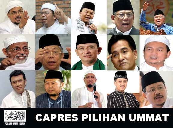 Daftar Capres Pilihan Ummat