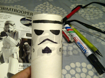 Membuat Mainan Star Wars Dari Roll Tissue Bekas