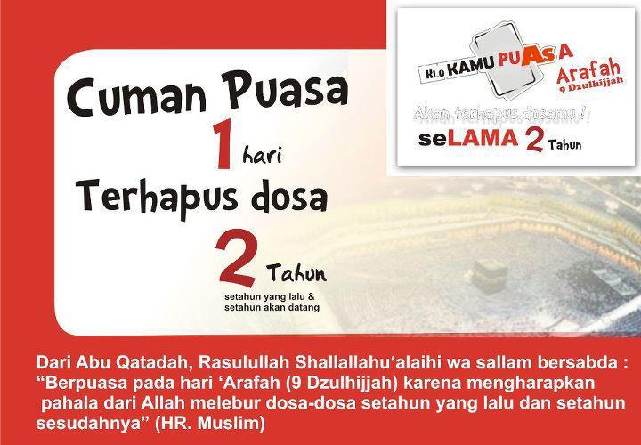 &#91;ASK&#93; Diskusi Cerdas! Tentang Makna Keutamaan Puasa Arafah. Mungkinkah? 