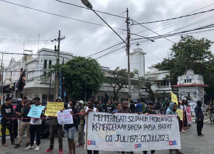 AMP dan FRI-WP gelar demonstrasi peringati 52 tahun kemerdekaan bangsa Papua
