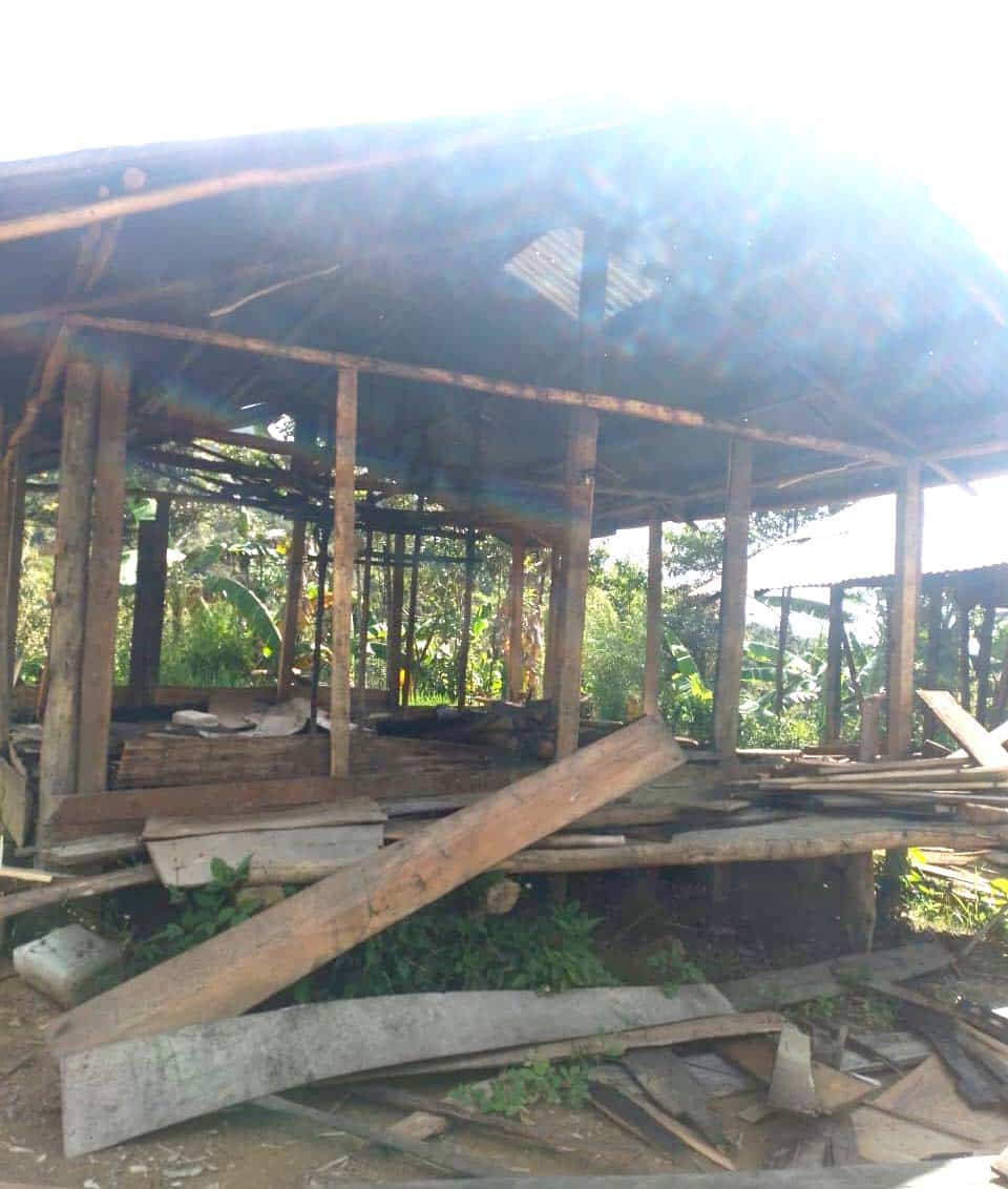 TNI diduga rusak 56 rumah warga di Kampung Mimin, Distrik Oksop