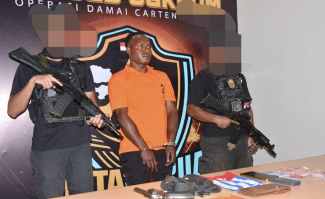 DPO KKB Puncak Yekis Wanimbo alias Salahmakan Tabuni Ditangkap di Mimika