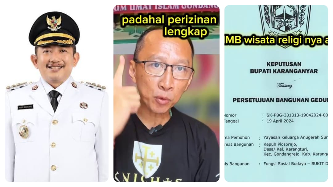 Bupati Karanganyar Tunda Proyek Bukit Doa Holly Land Meski Izin Lengkap