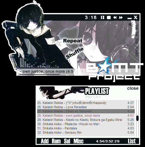 Anime Skin Winamp &#91;yang doyan anime masuk&#93;