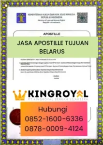 JASA APOSTILLE TUJUAN BELARUS