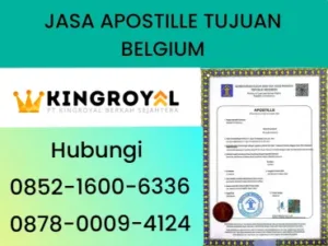 JASA APOSTILLE TUJUAN BELGIA