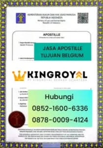 JASA APOSTILLE TUJUAN BELGIA