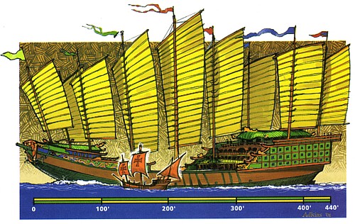  Laksamana Ceng Ho (Mendarat di benua Amerika 70 tahun lebih awal dari Colombus).