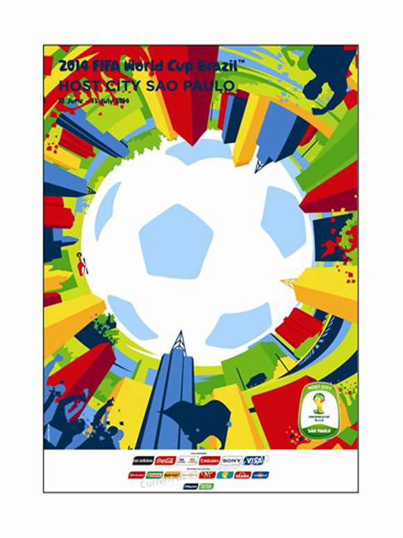 12 Poster Tuan Rumah Piala Dunia 2014