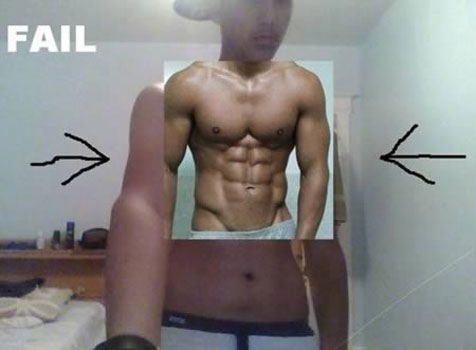 Usaha Tampilkan Perut Six Packs Paling Konyol Pict.. cekidooottt gaan... Ngakakkkk.. 