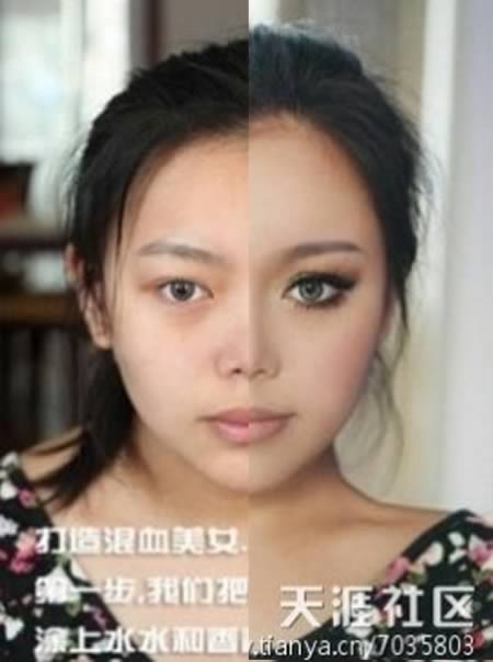 10 Foto Perubahan Wajah Paling Drastis Dengan Make Up &#91;Pict&#93;