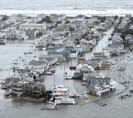 Foto-Foto Mengerikan Dampak Badai Sandy di Amerika