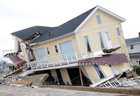 Foto-Foto Mengerikan Dampak Badai Sandy di Amerika